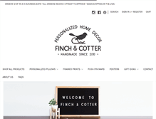 Tablet Screenshot of finchandcotter.com